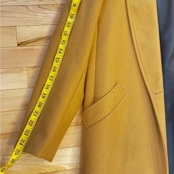 Zara Tan/Camel Wool Trench Coat for Women - Picture 9 of 11